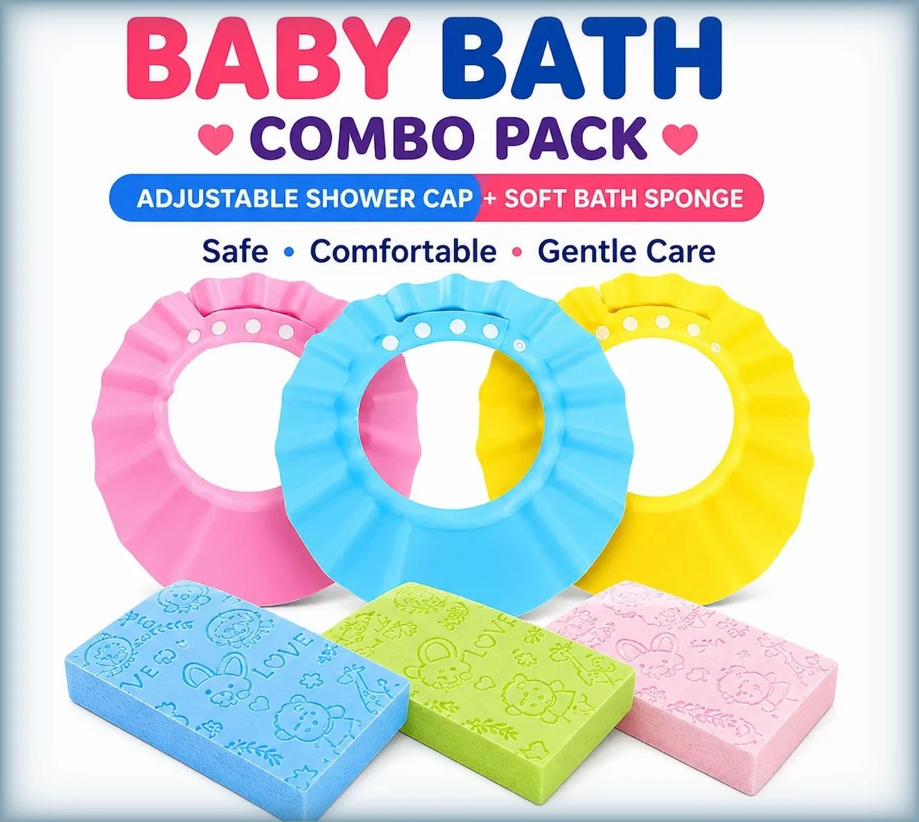 niloro soft sponge baby shower cap-picture-15