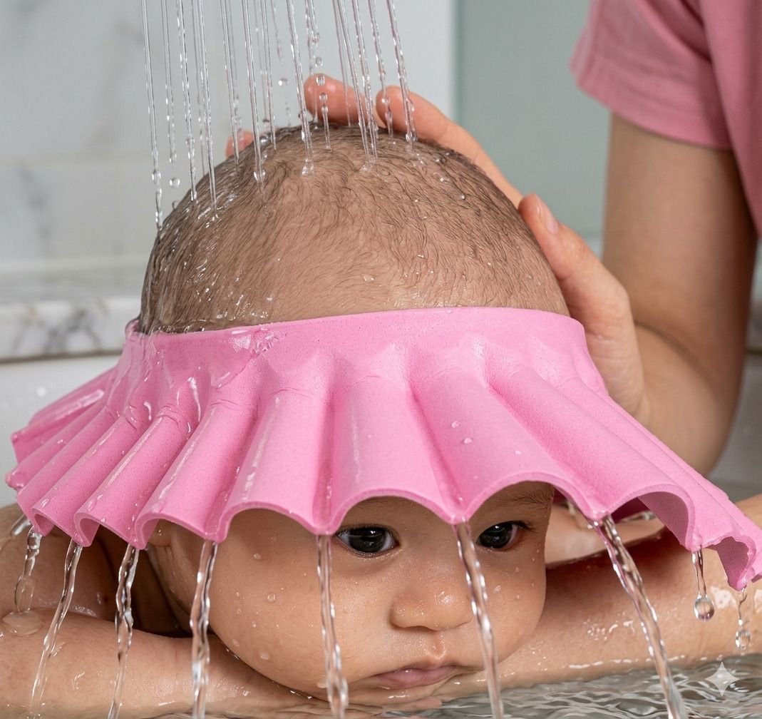 mishri Baby Safe & Soft Shower Adjustable Baby Cap-picture-24