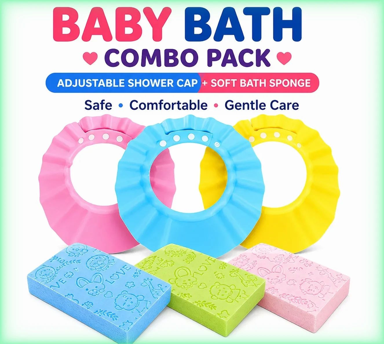 niloro durable shower cap sponge toddler-picture-25