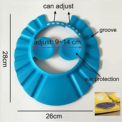 bcd Baby Shower Cap for Kids Adjustable Soft Shampoo Shield Eye & Ear Protector-picture-44