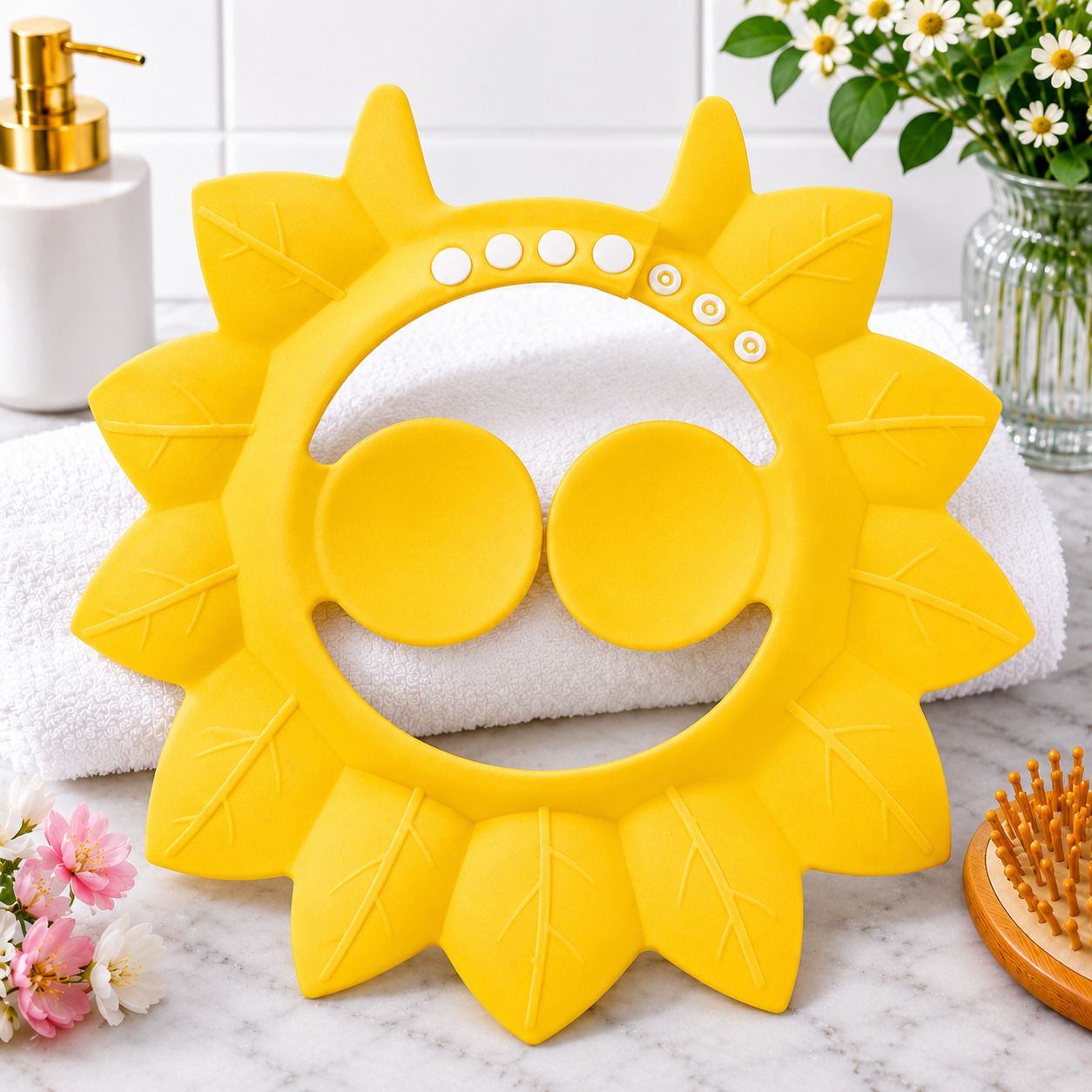 Maple Shampoo Hat for Babies & Kids - Yellow-image-25