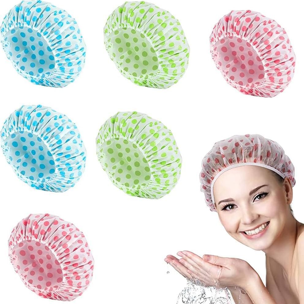 celibate Shower Cap for Bathing Reusable Pack of 6-picture-11