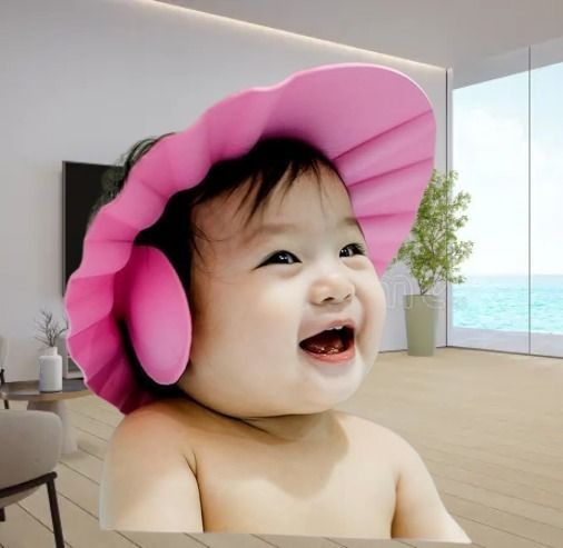 valorace Children Baby bath Shower Cap,Bath Visor hat for Eye Ear wash Protectin-picture-13