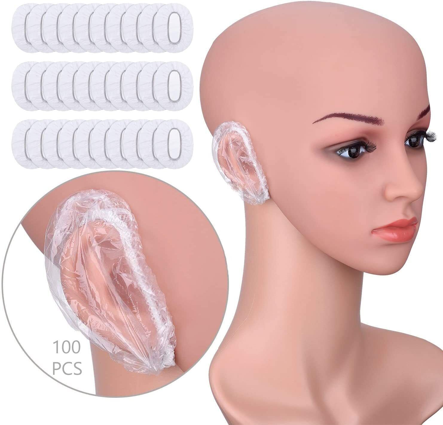 maitri enterprise 100Pc Clear Ear Protector Waterproof Ear Covers for Hair Dye,Shower,Salon,Spa332-picture-30