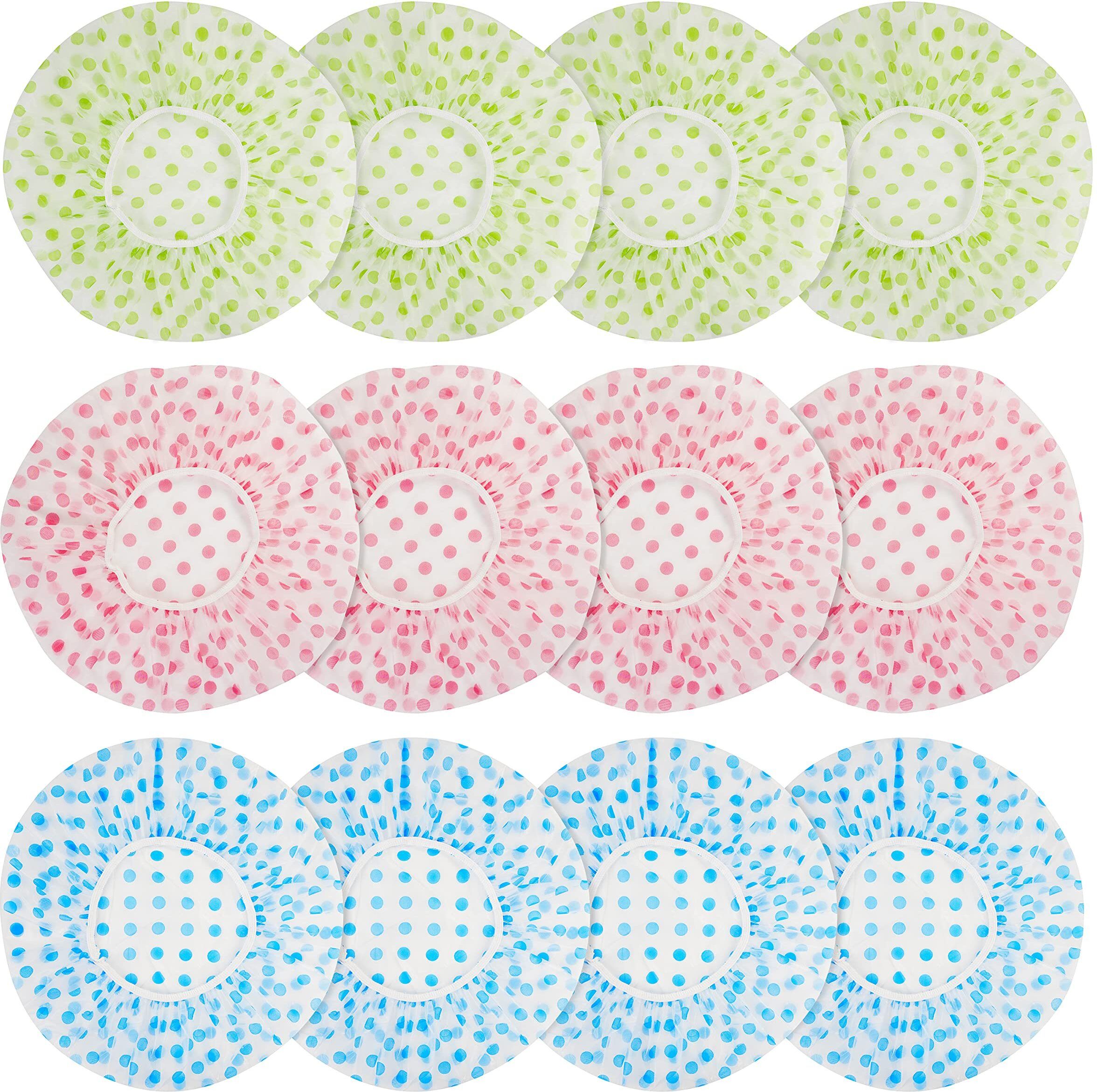 Comfortable Bath Shower Cap Multicolor Pack of 12-image-13