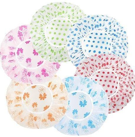 celibate Reusable Waterproof Bath Hair Cap Pack of 6-picture-19