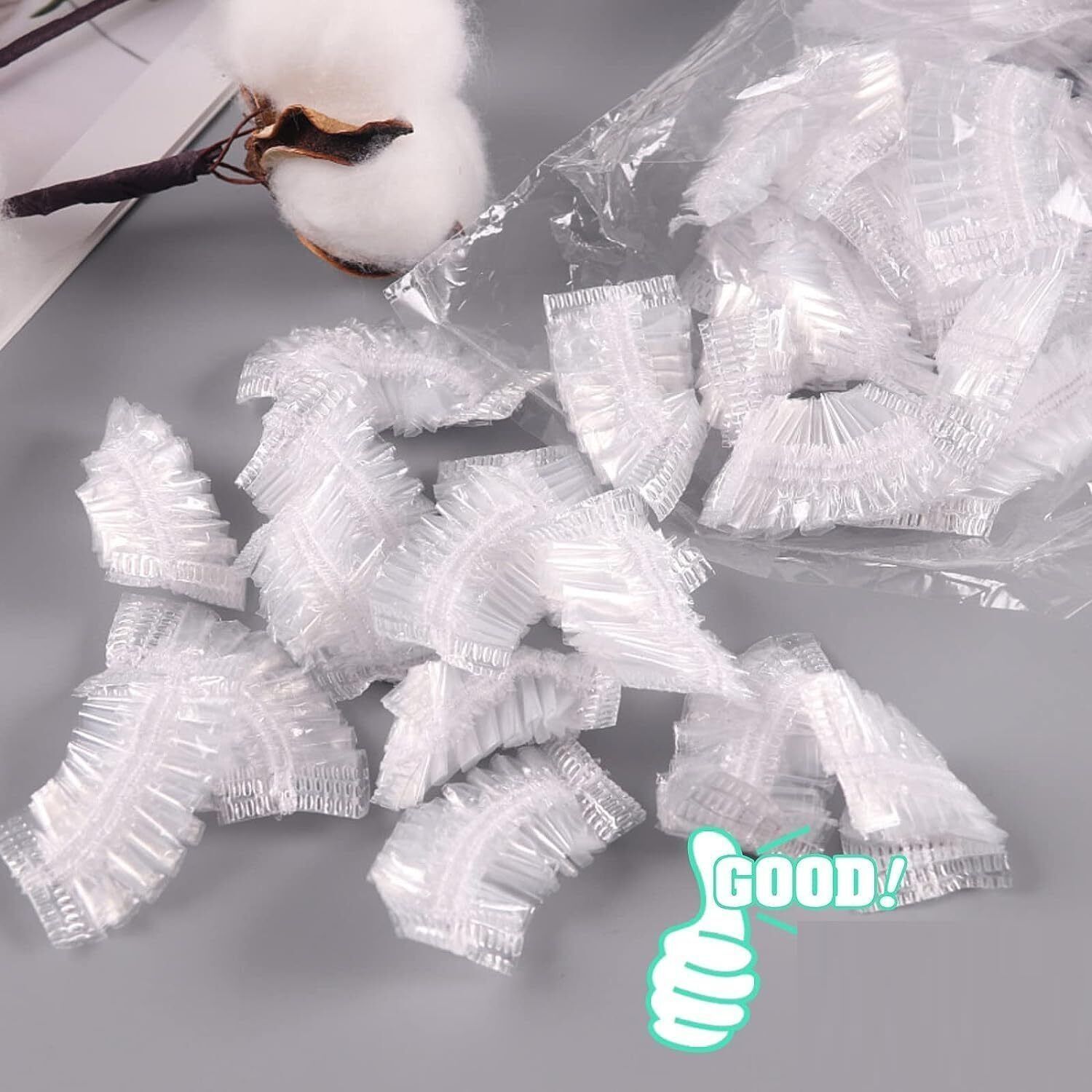 maitri enterprise 100Pc Clear Ear Protector Waterproof Ear Covers for Hair Dye,Shower,Salon,Spa286-picture-24