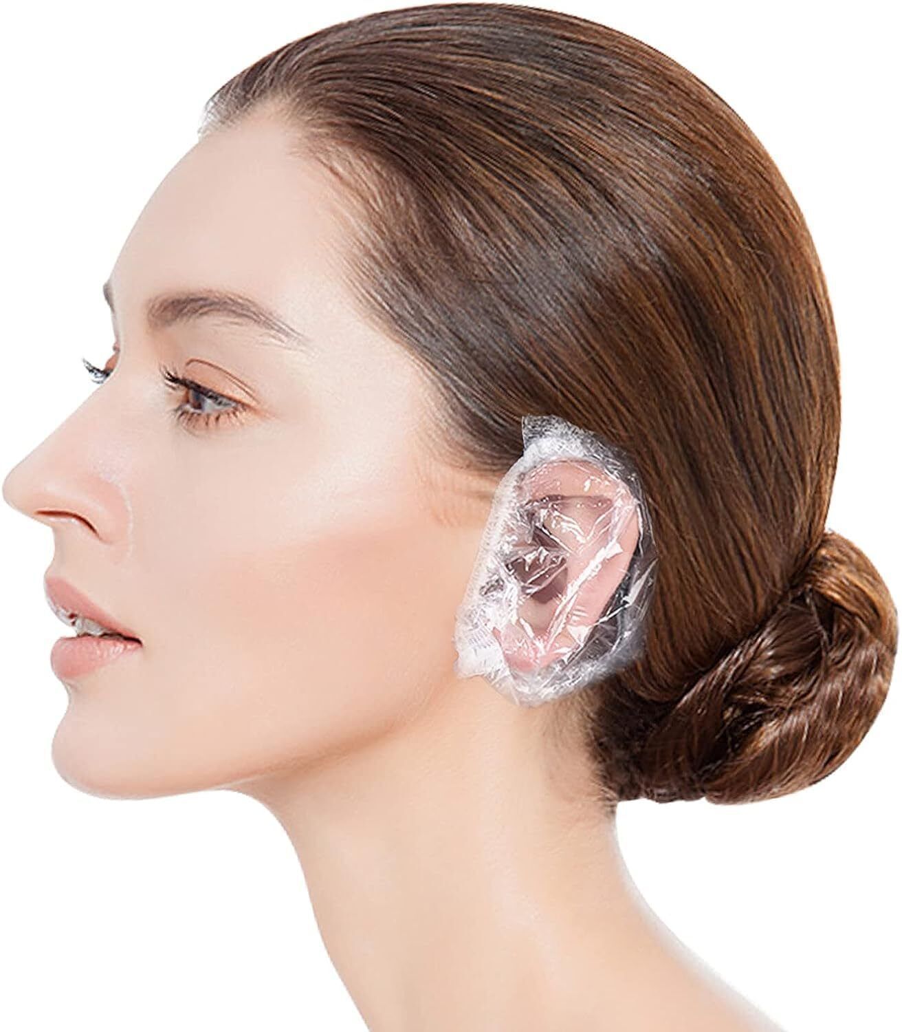 qweezer Ear Cover for Shower 100 Pcs, Waterproof Ear Protector, Ear Shower Caps M10-picture-42