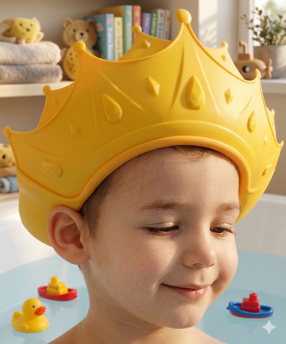 woodvoie Kids Bath Shield Visor Cap Comfortable Hair Wash Protector-picture-44