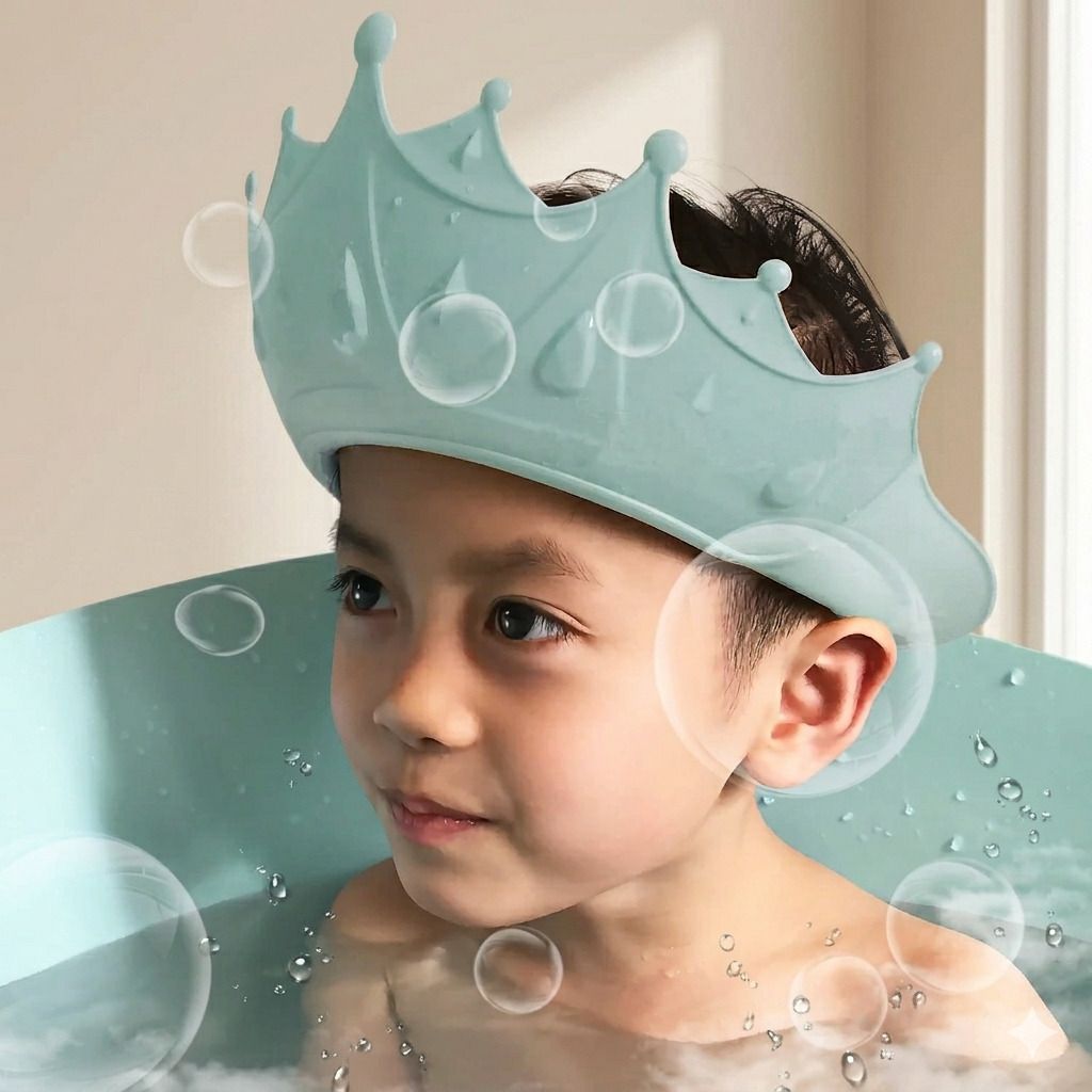 helinadesai Adjustable Bath Visor Cap for Babies Splash Free Hair Wash-picture-29