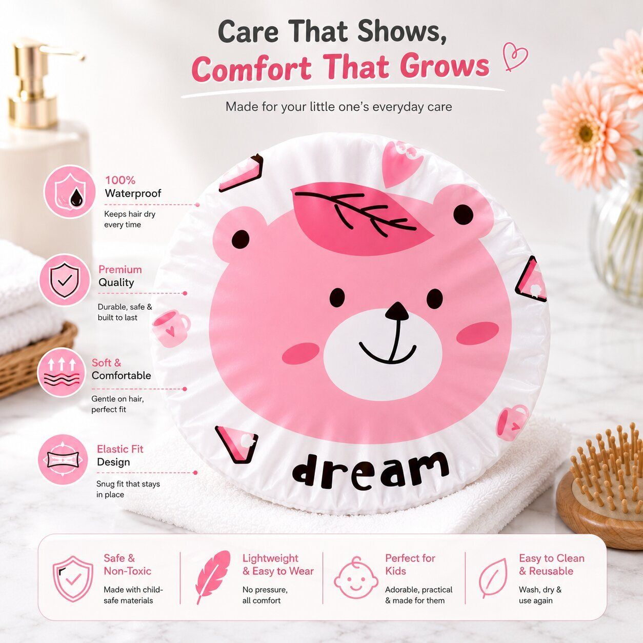 adore Baby Shower Cap- Dream-picture-29