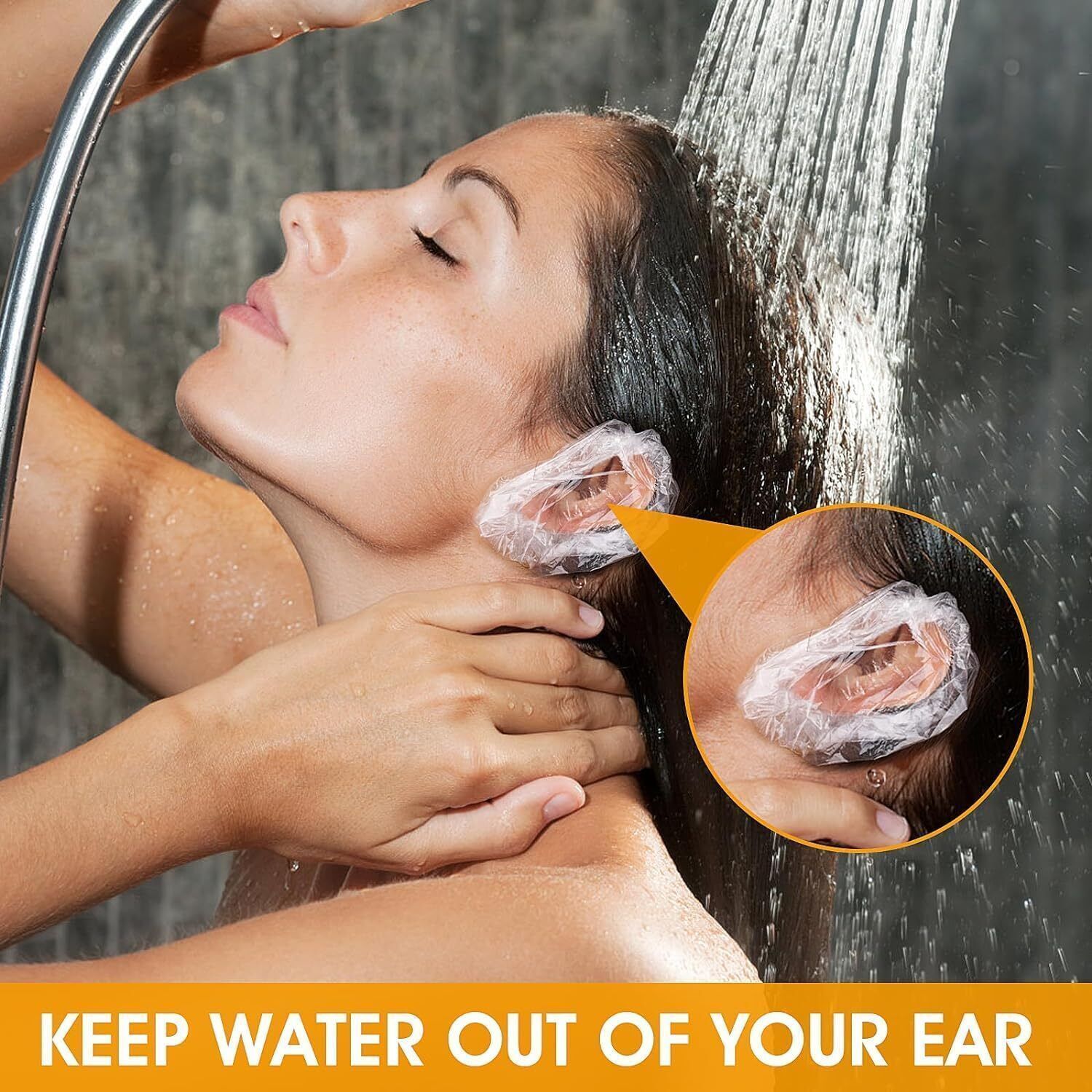 maitri enterprise 100Pc Clear Ear Protector Waterproof Ear Covers for Hair Dye,Shower,Salon,Spa108-picture-22