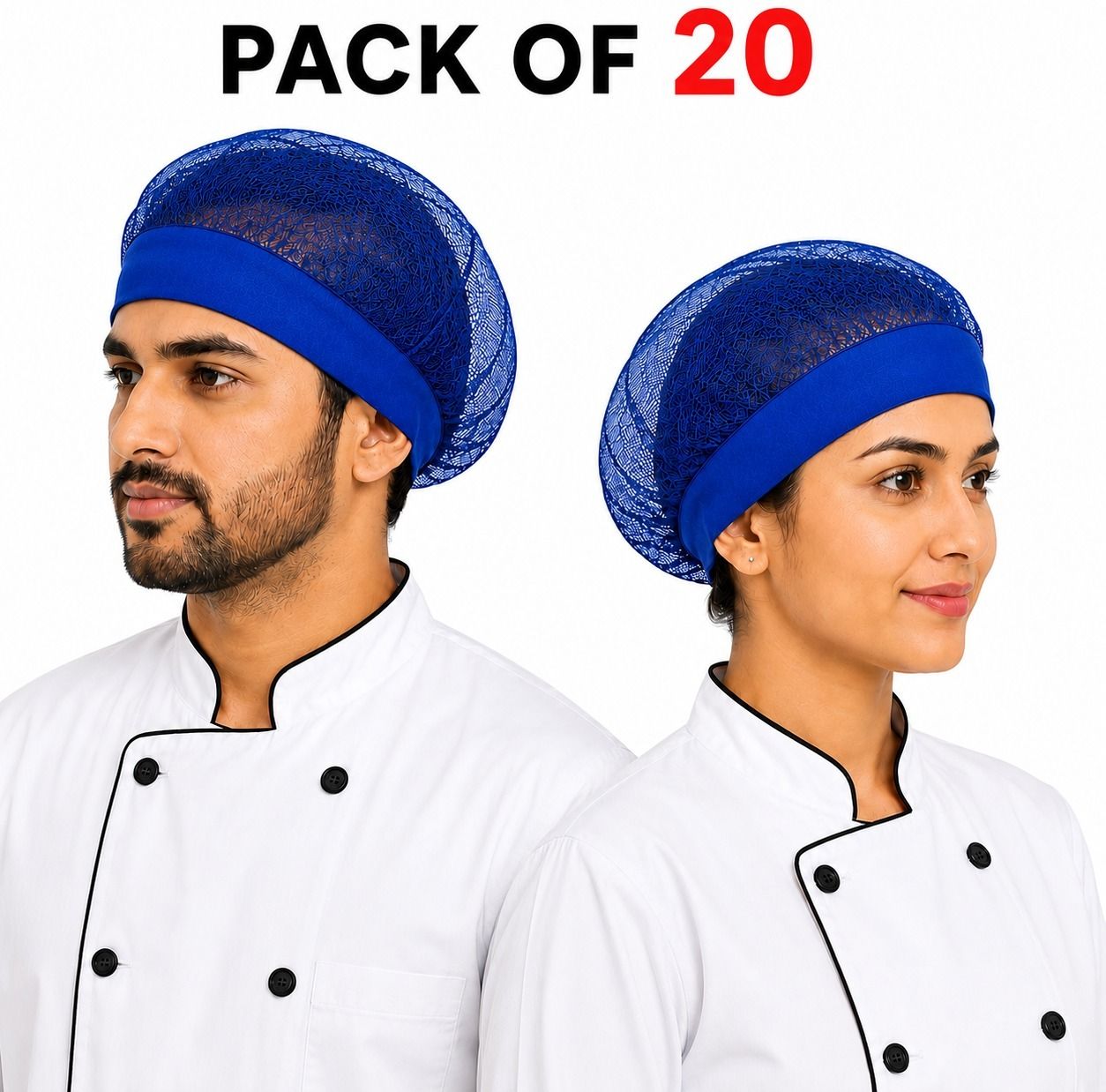 c-cure Mesh Hair Net Cap Protective Reusable Hair Cover Hygiene Cap - Blue, 20 Pieces-picture-47