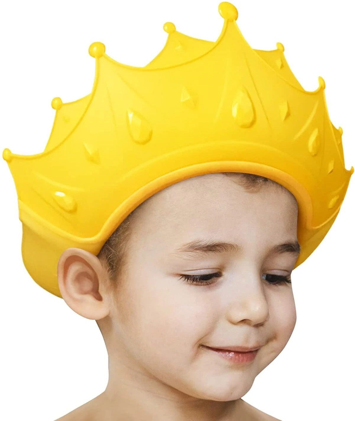 xsource Baby Shower Cap Bath Visor for Eye and Ear Wash Protection Waterproof Hat,Yellow-picture-36