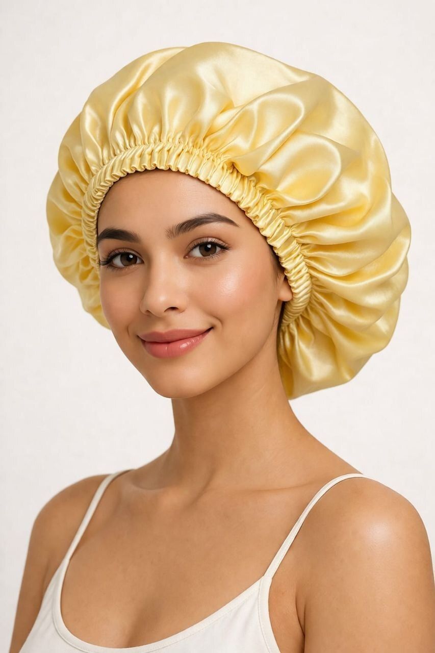 rsvvretail Satin Silk Sleep Hair Bonnet with Scrunchies-picture-30