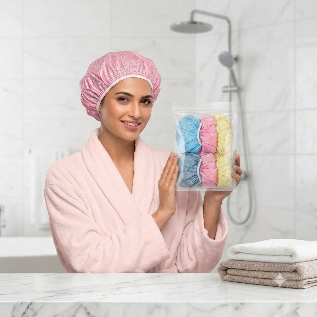 celibate Hair Cover Cap for Bath Spa Pack of 6-picture-38