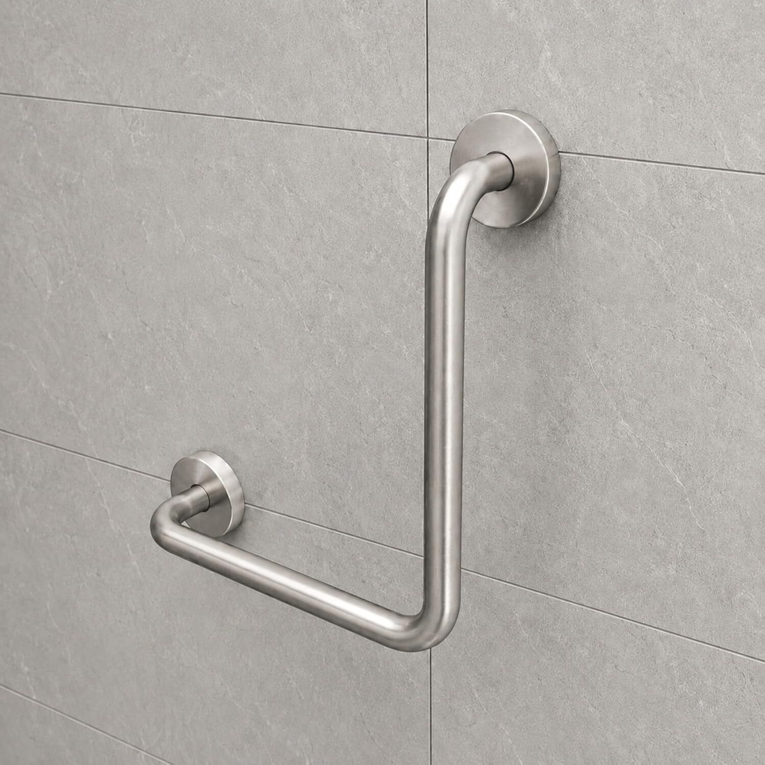 jialto Black L Shaped Grab Bar Shower Grab Bar-picture-10