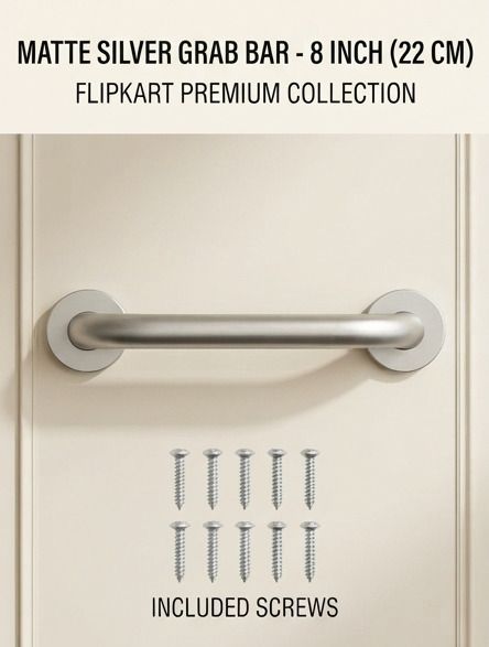 8 Inch SS304 Steel Safety Rail for Shower for Elderly Safety Shower Grab Bar-image-15
