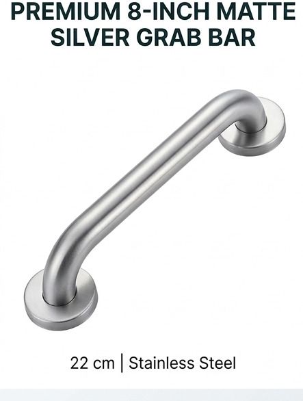 8 Inch Stainless Steel Grab Bar Heavy Duty Bathroom Safety Handle Anti Rust Shower Grab Bar-image-36