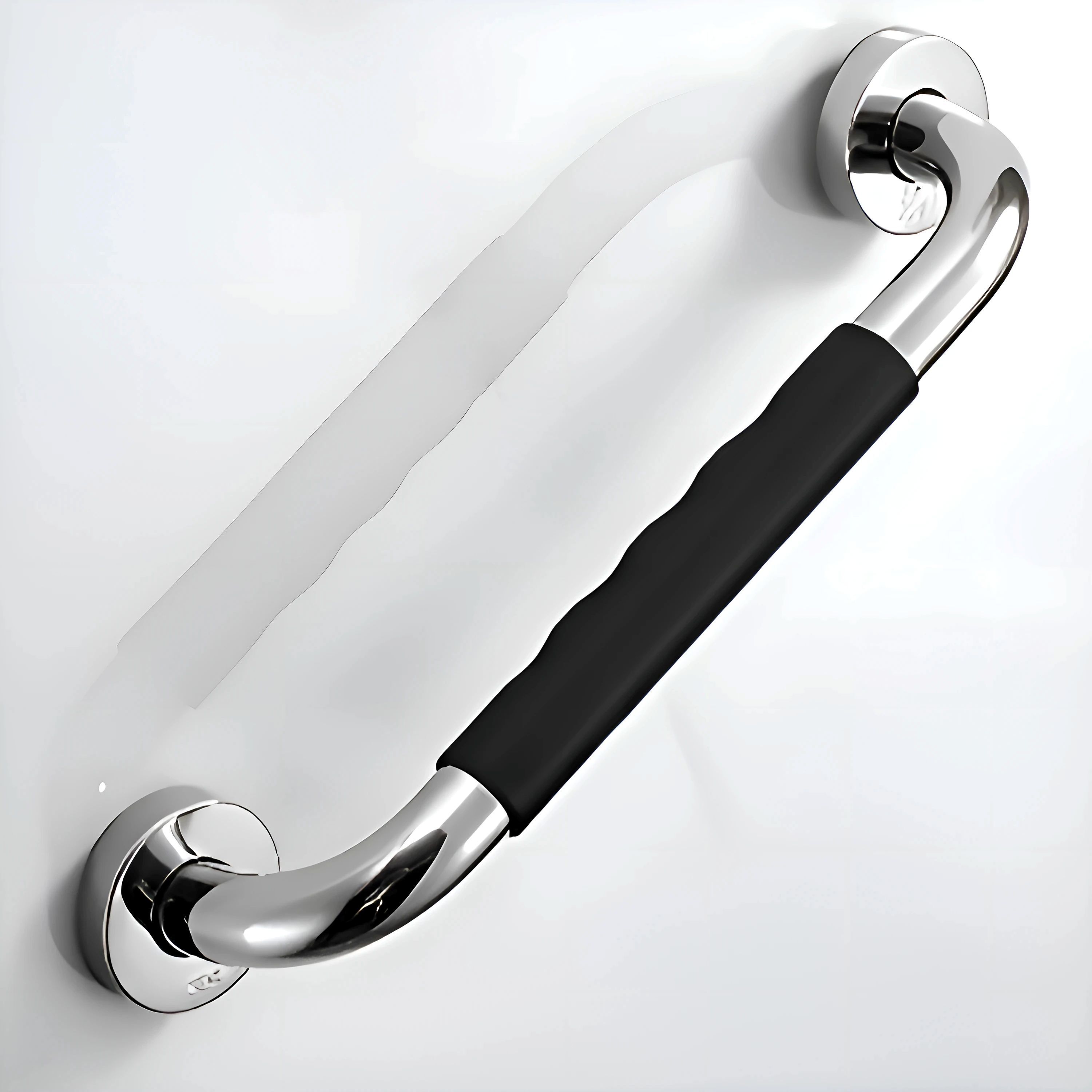 304 Grade Stainless Steel Grab Bar/Hand Rail with Rubber Grip(Chrome) Shower Grab Bar-image-12