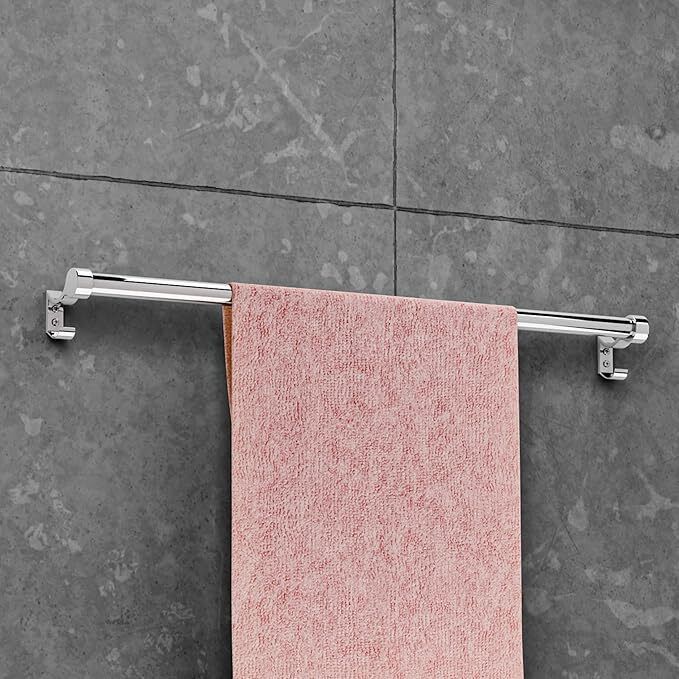 Stainless Steel Towel Rod Wall Mounted Rust Proof Bathroom Accessory Shower Grab Bar-image-33