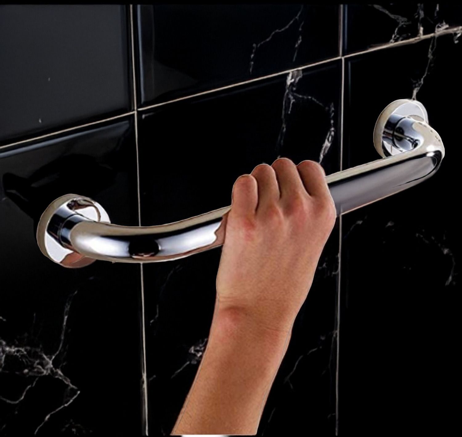akash enterprises S.S Grab Bar, Towel Bar, Bathtub Rails, Safety Support Balance Handle (9 inch) Shower Grab Bar-picture-41