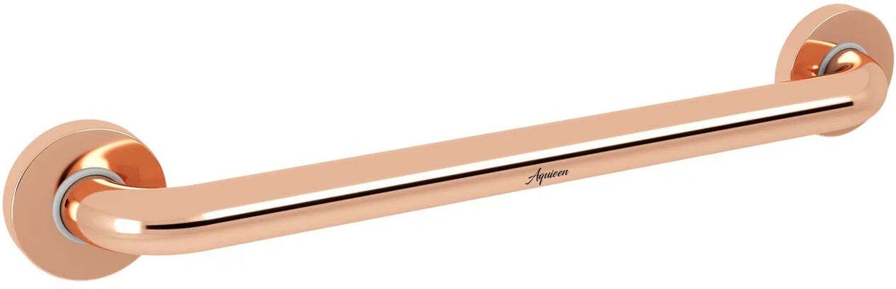 12-Inch Grab Bar for Bathroom | SS304 Stainless Steel Body in Rose Gold Finish Shower Grab Bar-image-3