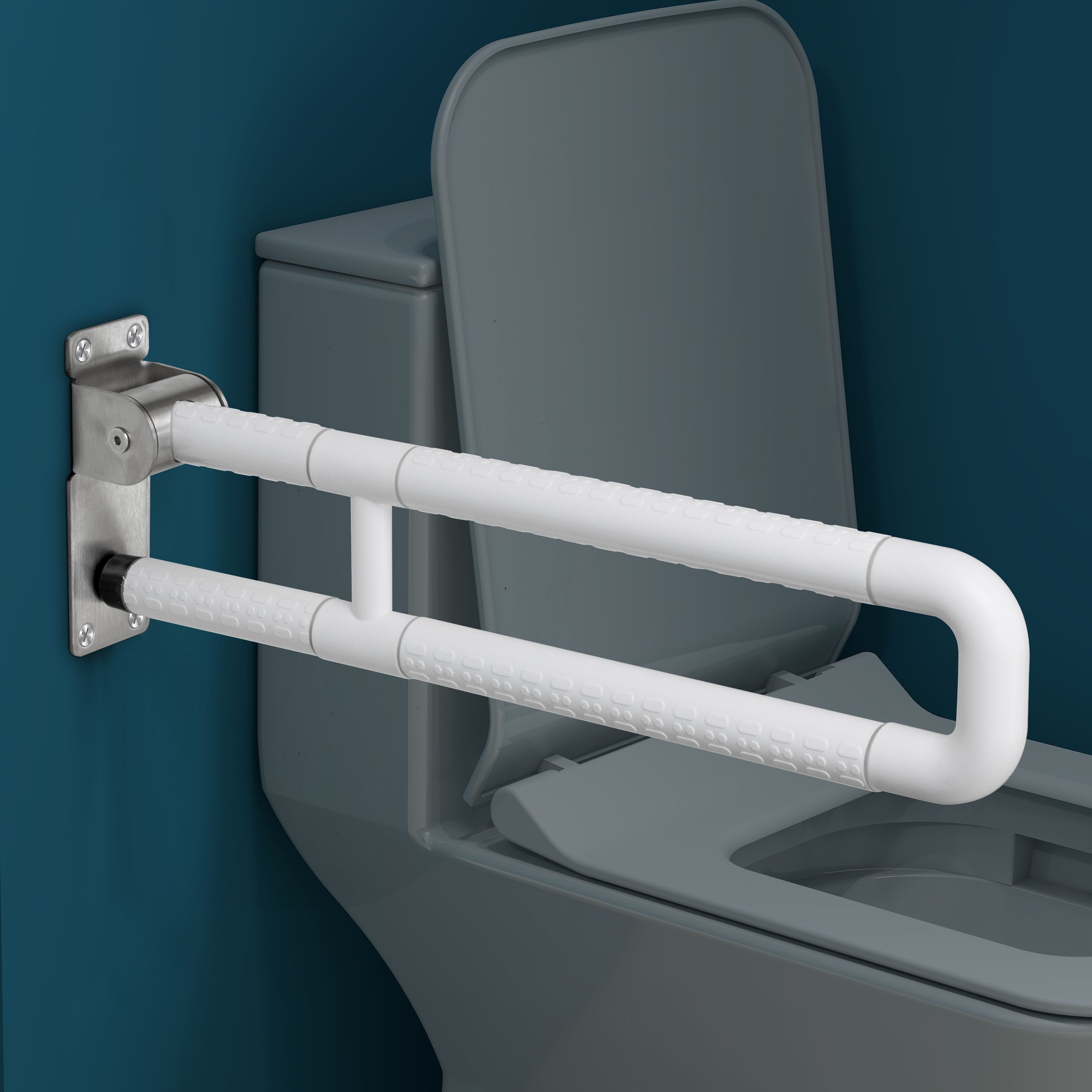 plantex 24 Inch U-Shape Handle for Bathroom Support/Safety Bar for Shower/Toilet Shower Grab Bar-picture-28