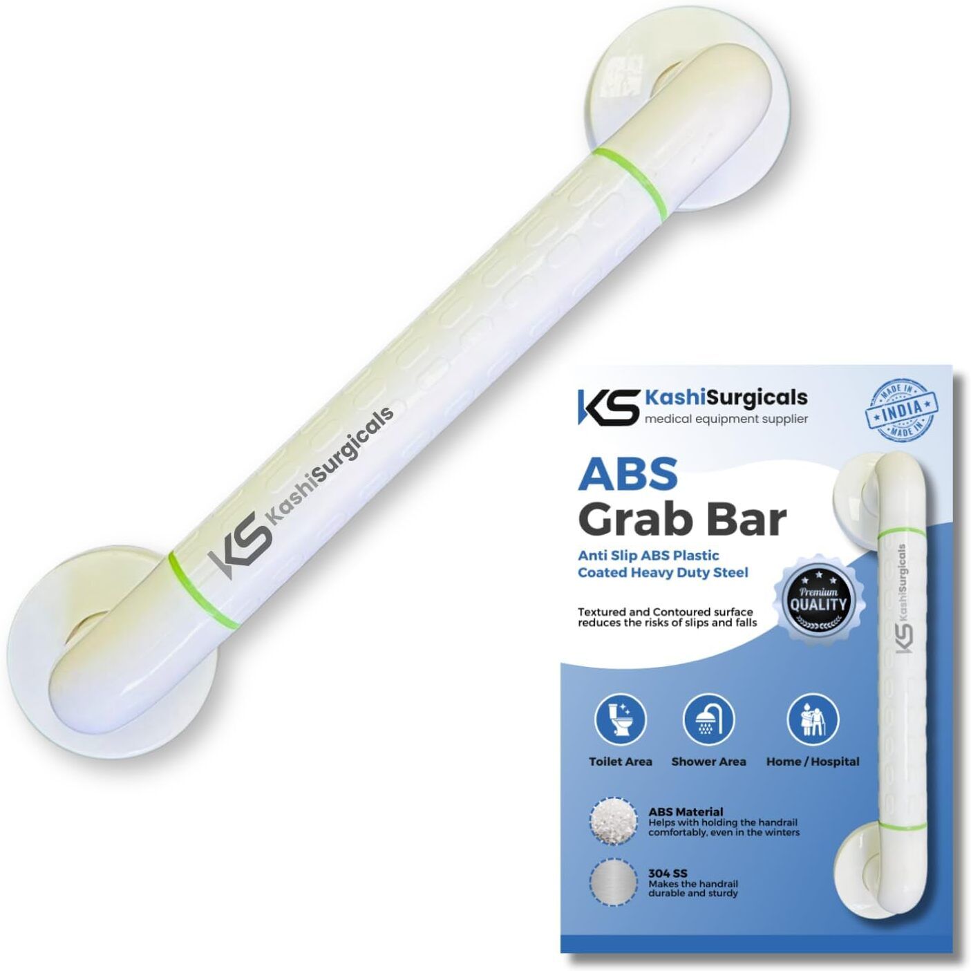 kashi surgicals 16-inch | Heavy Duty High Grade ABS Grab Bar Safety Rail Handle Shower Grab Bar-picture-20
