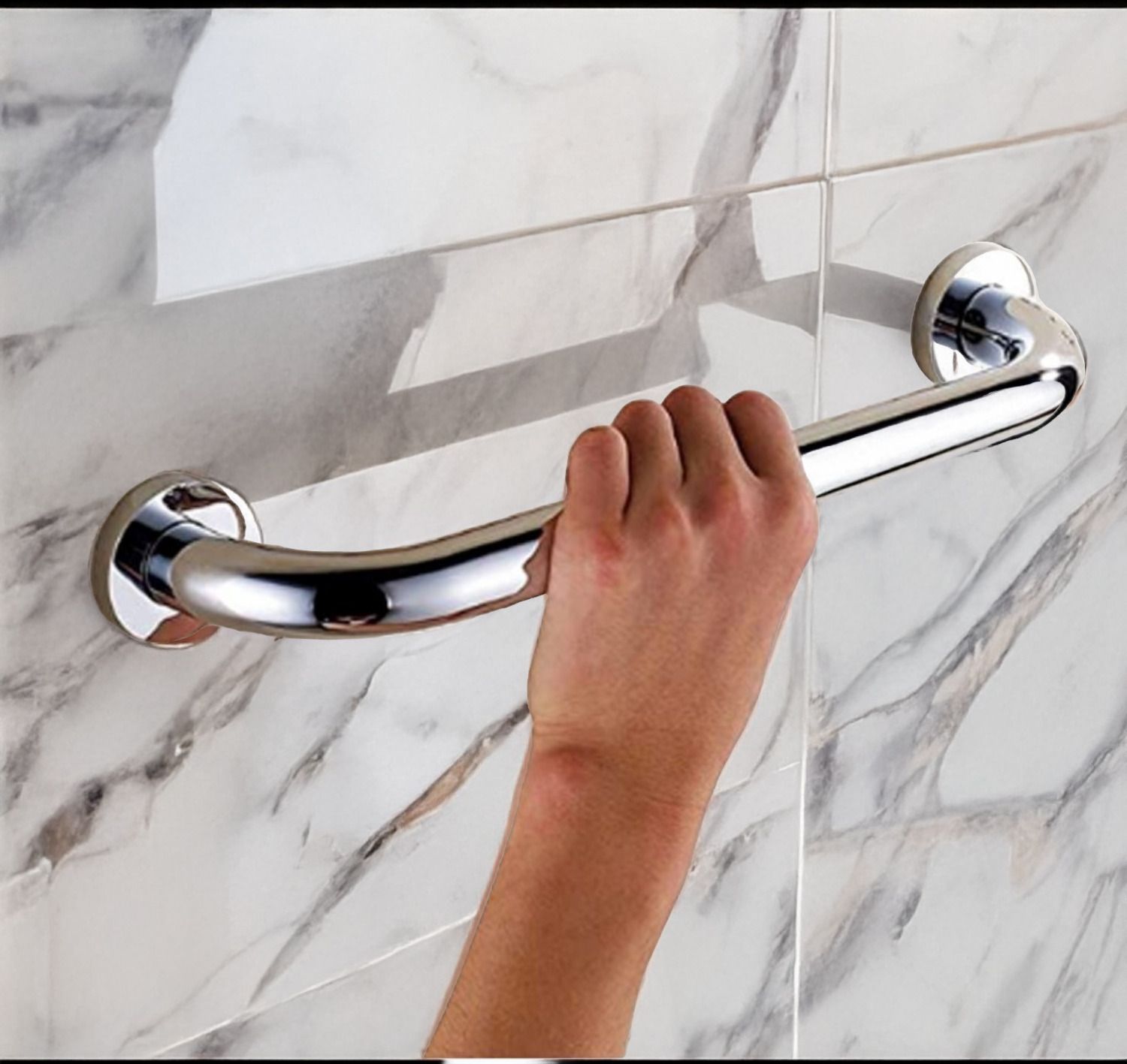 Heavy Duty Stainless Steel Grab Bar For Bathroom & Hotal Handle Size “9 Inch” Shower Grab Bar