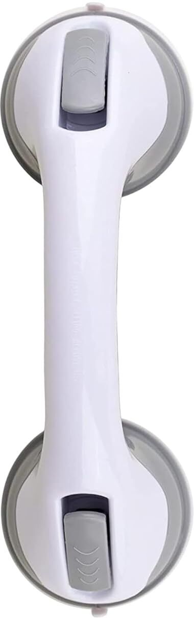 Suction Bathroom Safety Grab Bar - White No-Drill Handle Shower Grab Bar-image-12