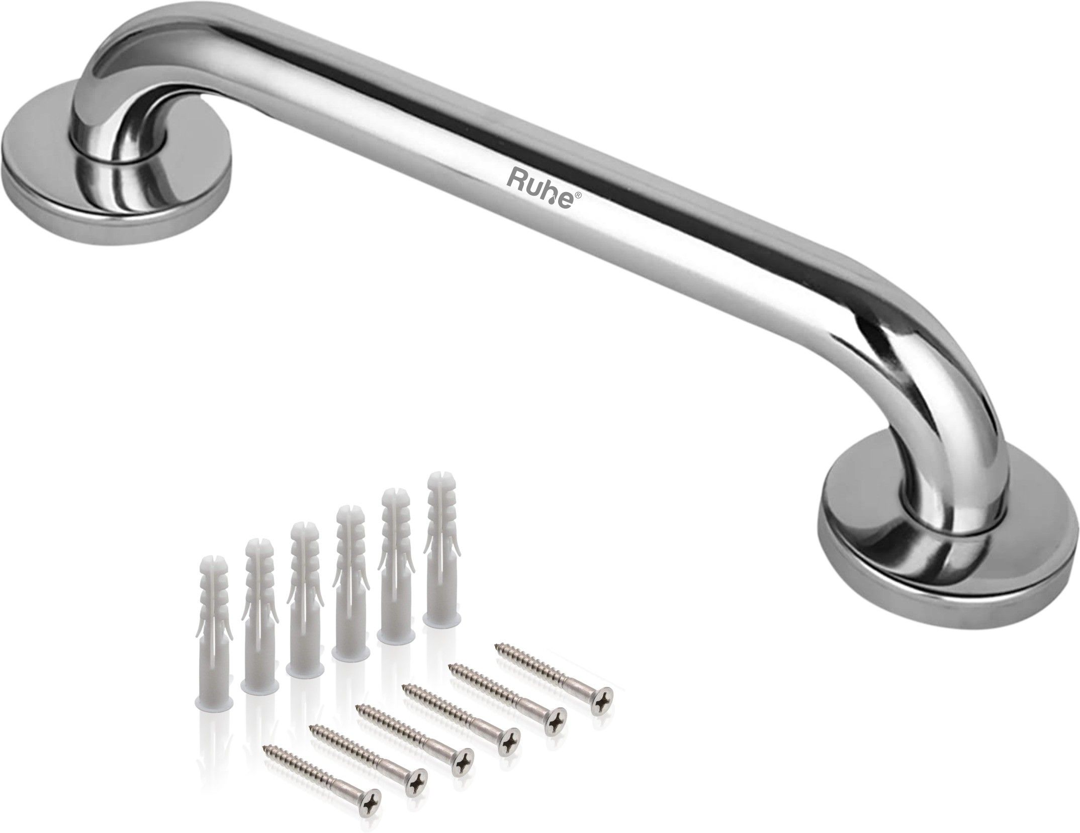 Stainless Steel Toilet Grab Bar Handle 10 Inches Length Shower Grab Bar