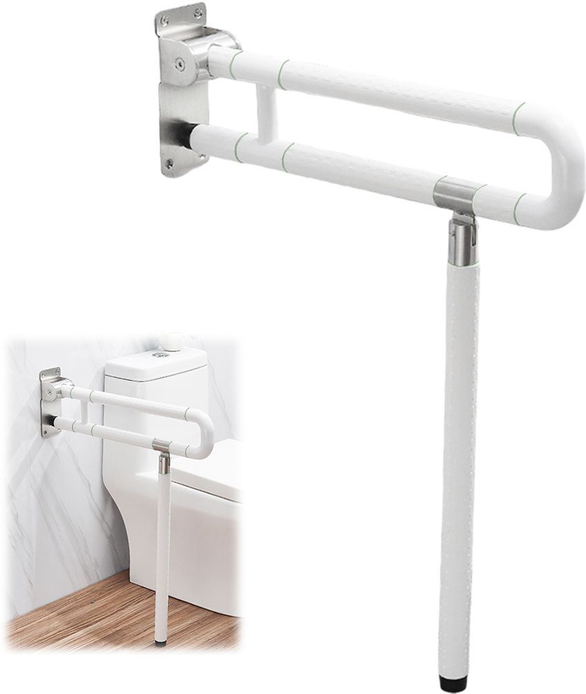 Folding Metal Toilet Safety Rail Shower Grab Bar-image-5