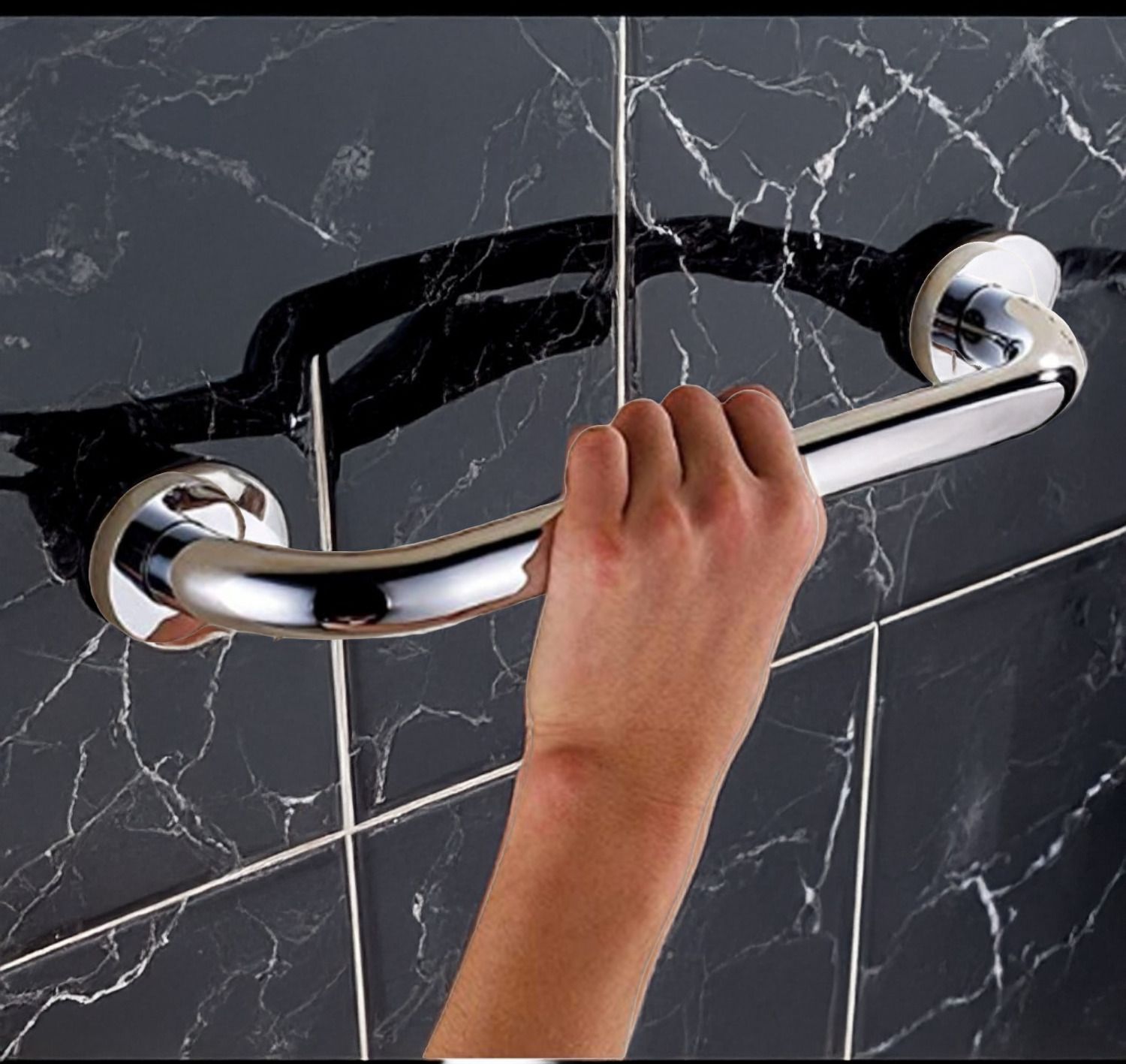 akash enterprises (9-Inch) 304 Stainless Steel Grab Bar for Bathroom Shower Grab Bar-picture-46