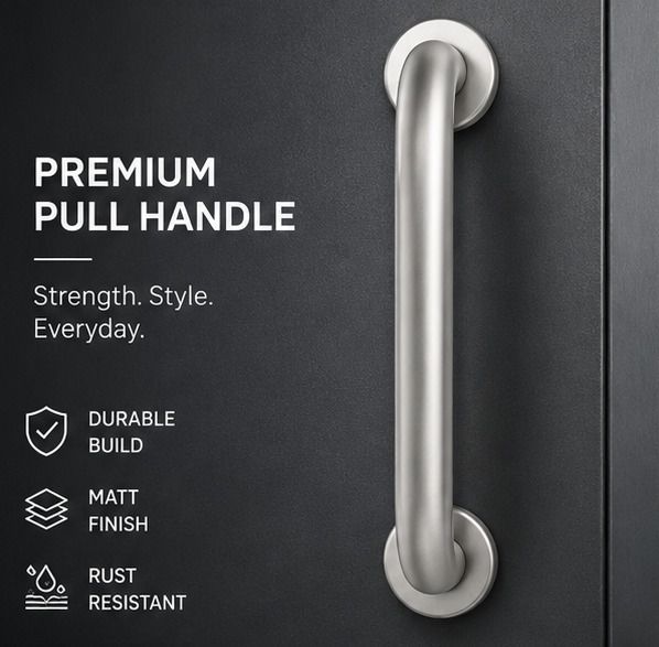 umj enterprises 8 Inch Grab Bar Heavy Duty Stainless Steel Bathroom Safety Support Handle Shower Grab Bar-picture-39
