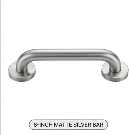 Bathroom Safety Grab Bar 8 Inch Matte Finish Stainless Steel Rail Shower Grab Bar-image-34