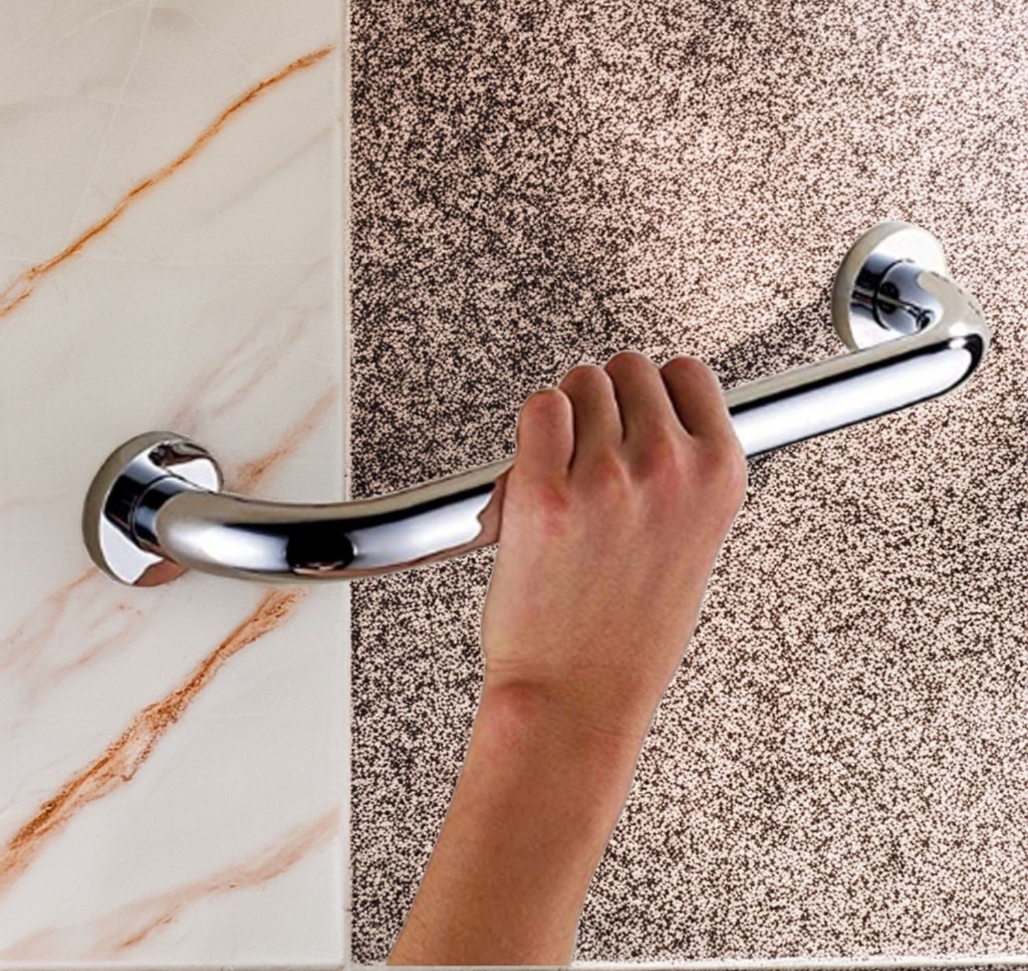 Grab Bar 9 -Inch – Bathroom Safety Handle for Elderly, Disabled, Shower Grab Bar-image-30
