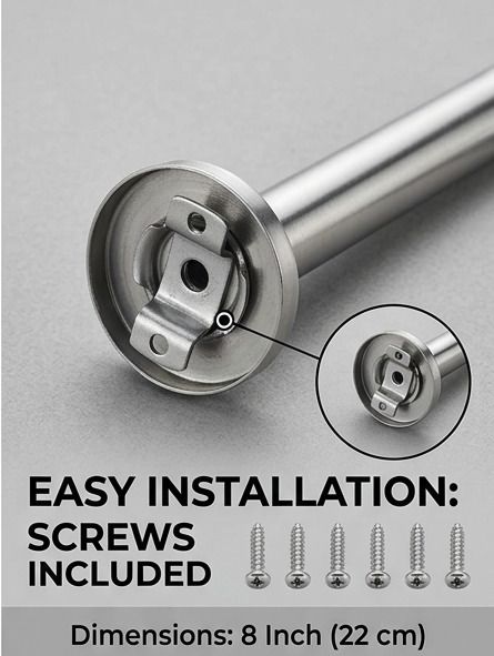 Premium 8 Inch Bathroom Grab Bar Stainless Steel Safety Rail Shower Grab Bar-image-35