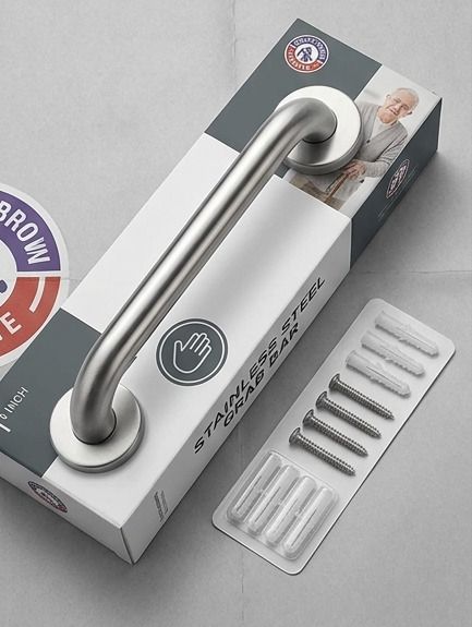 Heavy Duty 8 Inch Grab Bar Bathroom Safety Support Handle Matte Shower Grab Bar-image-39