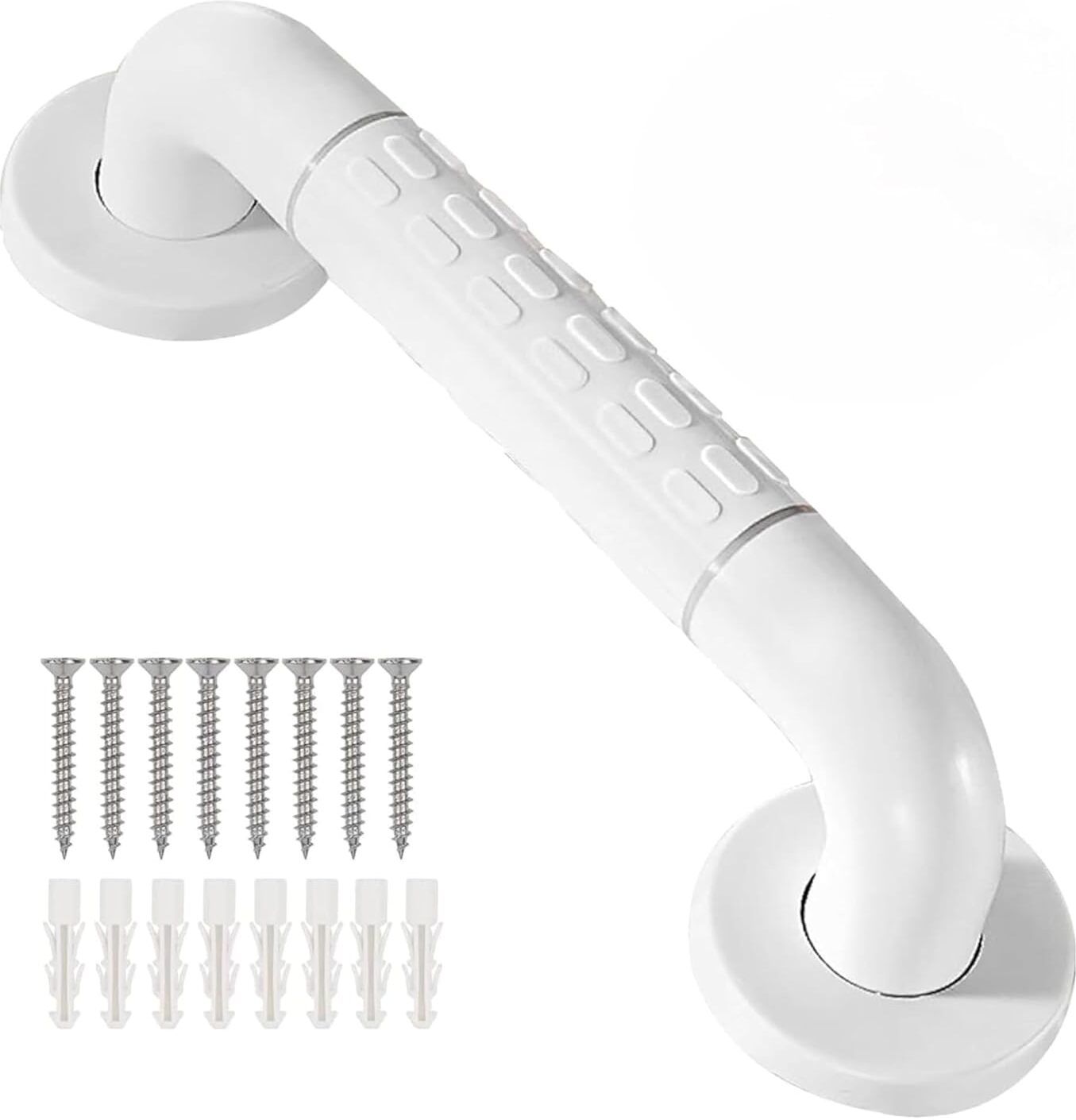 ABS Plastic Grab Bar/Multipurpose Hand Rail/Bathroom Accessories (White) Shower Grab Bar