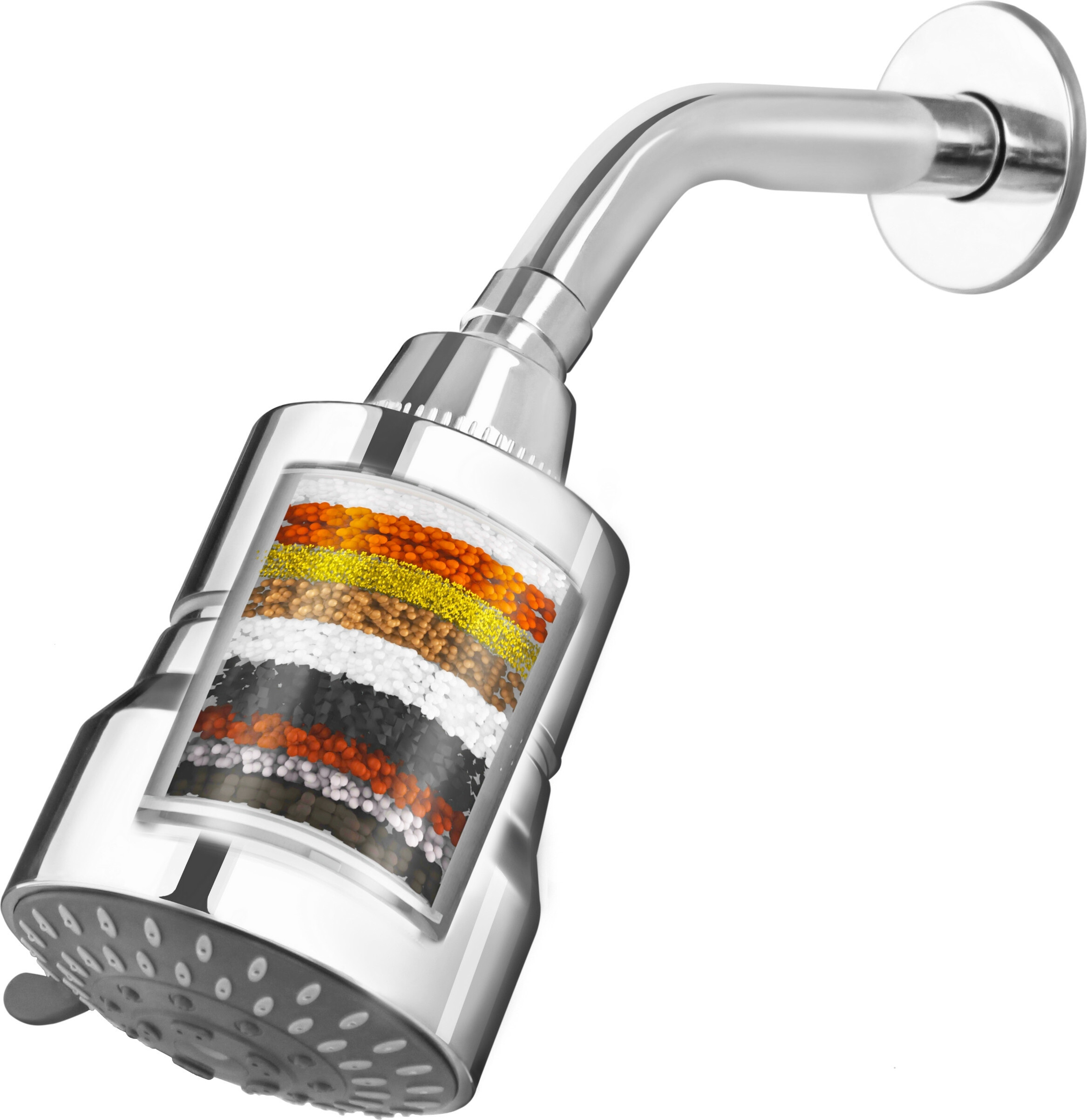 riversoft DIVA-03 Shower Filter for Hard Water Filter with Shower Arm, 3 spray Modes Fixed Mount image 1