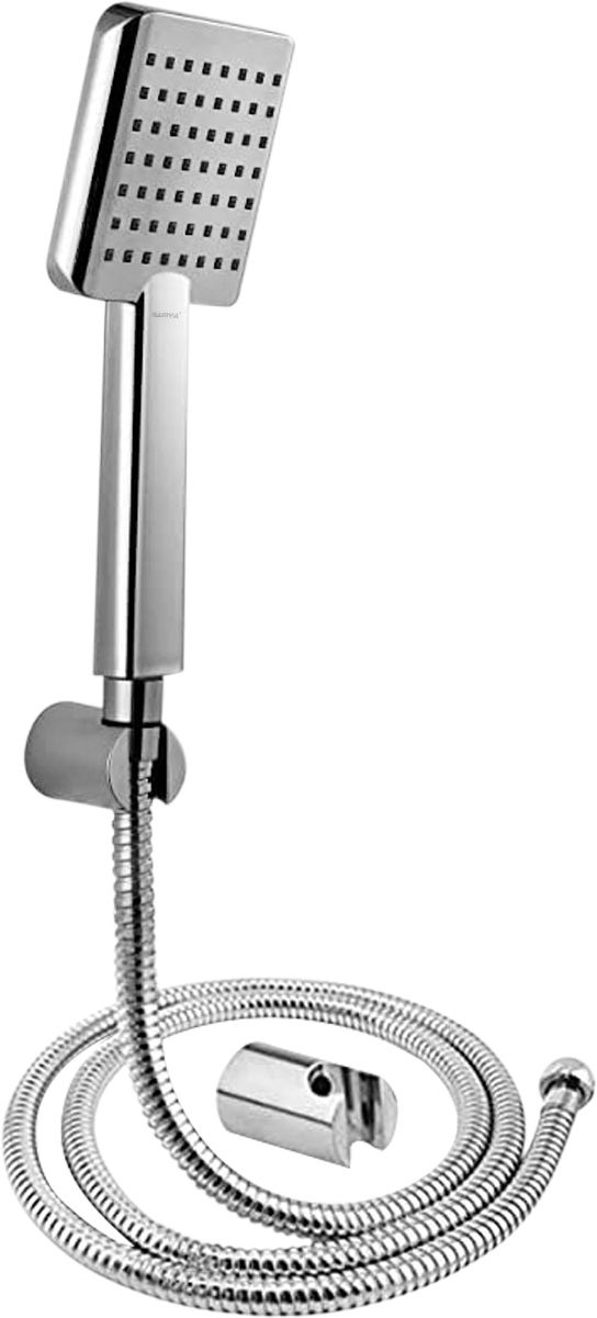 Square B02 ABS Hand Shower With SS Tube 1.5MTR And Hook Shower head Handheld-image-40
