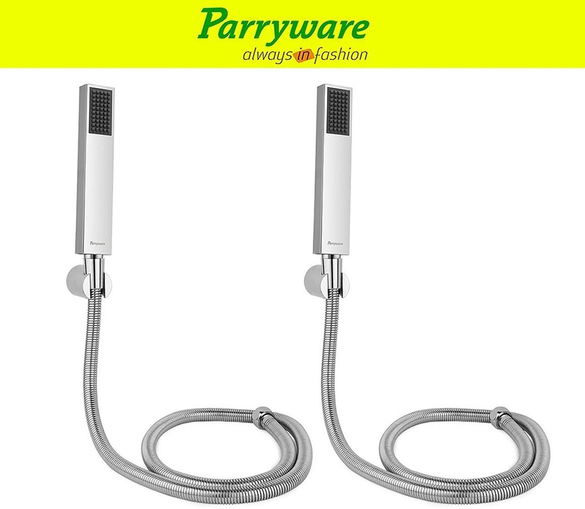 parryware Stick Square Hand Shower Set With Shower Tube 1.5 Meter set of 2 pic 00192 Handheld-picture-33