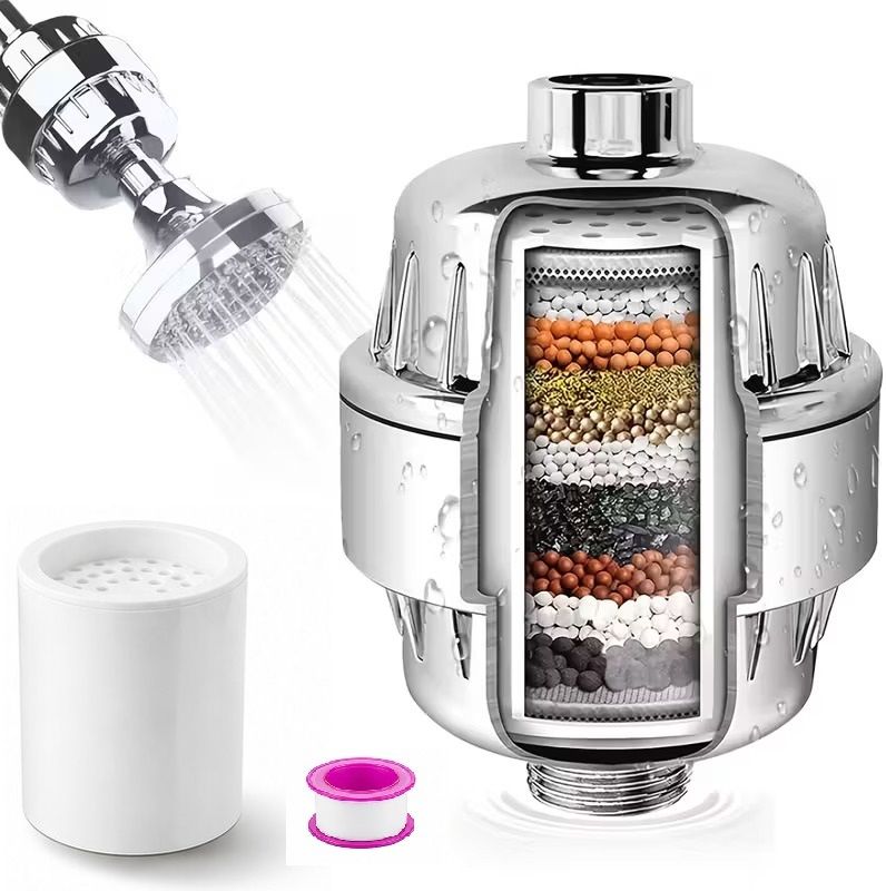 suicune 20 Stage Shower Head Filter, High Output Shower Filter for Hard Water, Tap Mount Water Filter-picture-10