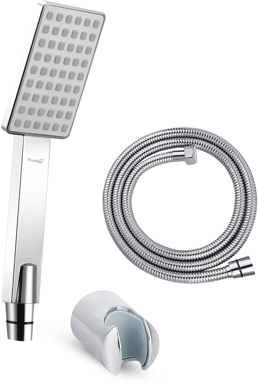 prestige Cube Handheld Shower Head For Bathroom High-Pressure with 1.5mtr ss tube Handheld-picture-25