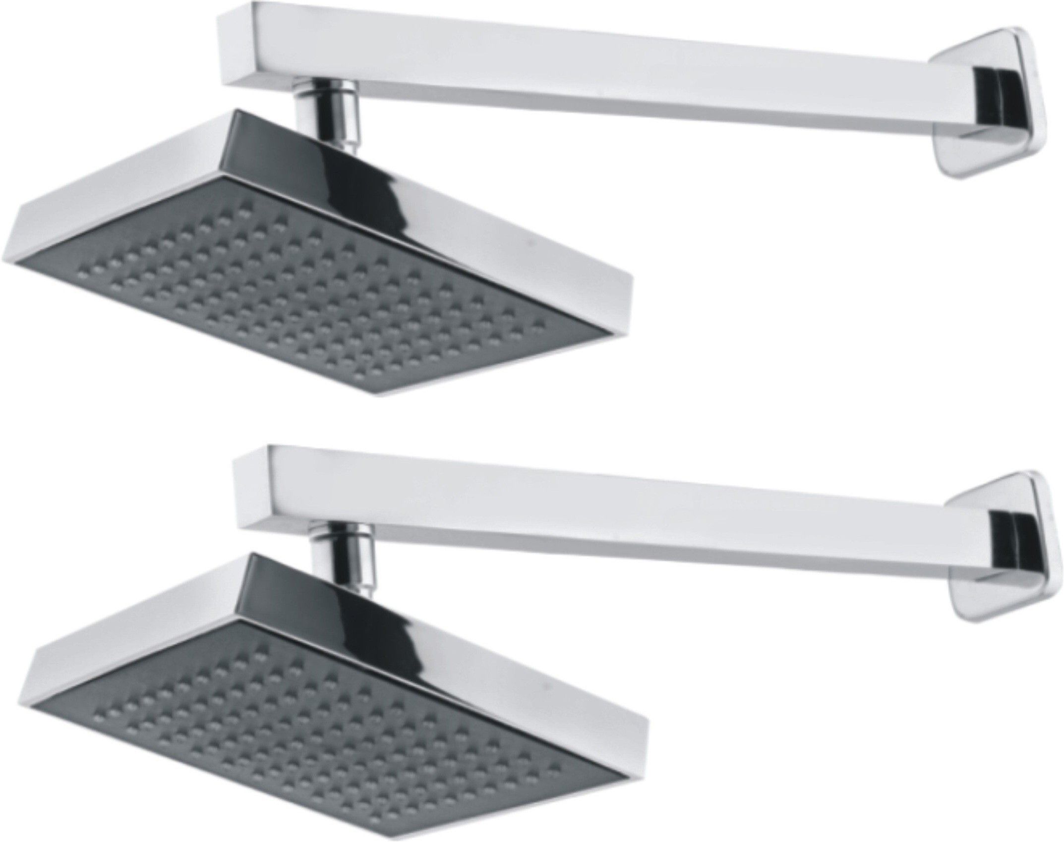 anmex 8inches Square Rain Shower Head with 12inch Arm -Pack of 2 Fixed Mount-picture-23