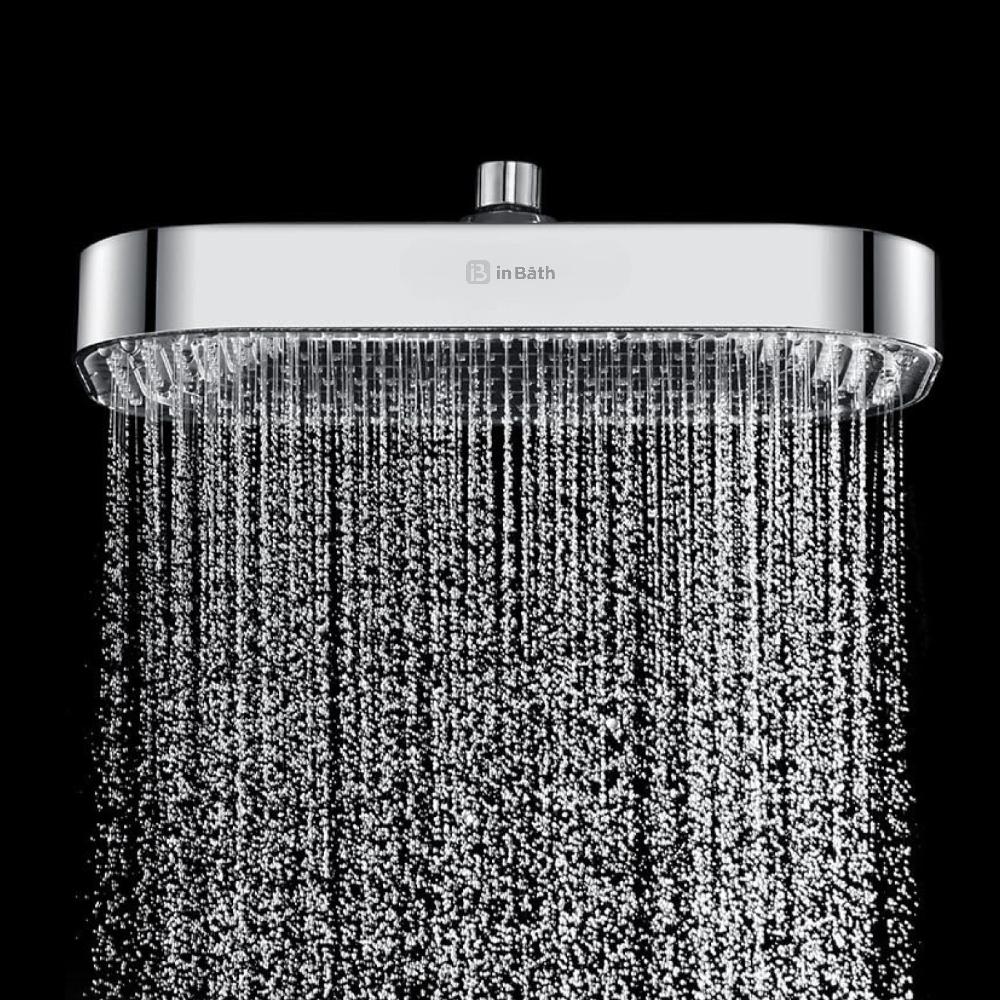 amozkart by inbath 13x8 Inches ABS Overhead Shower For Bathroom |No Arm Included| Fixed Mount-picture-17