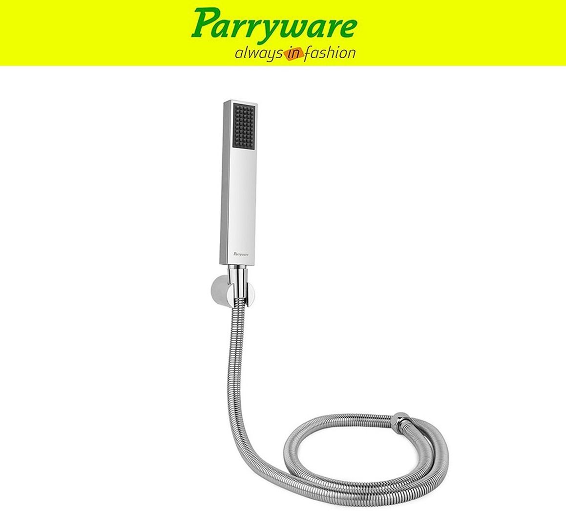 parryware Stick Square Hand Shower Set With Shower Tube 1.5 Meter set of 1 pic 02920 Handheld-picture-13