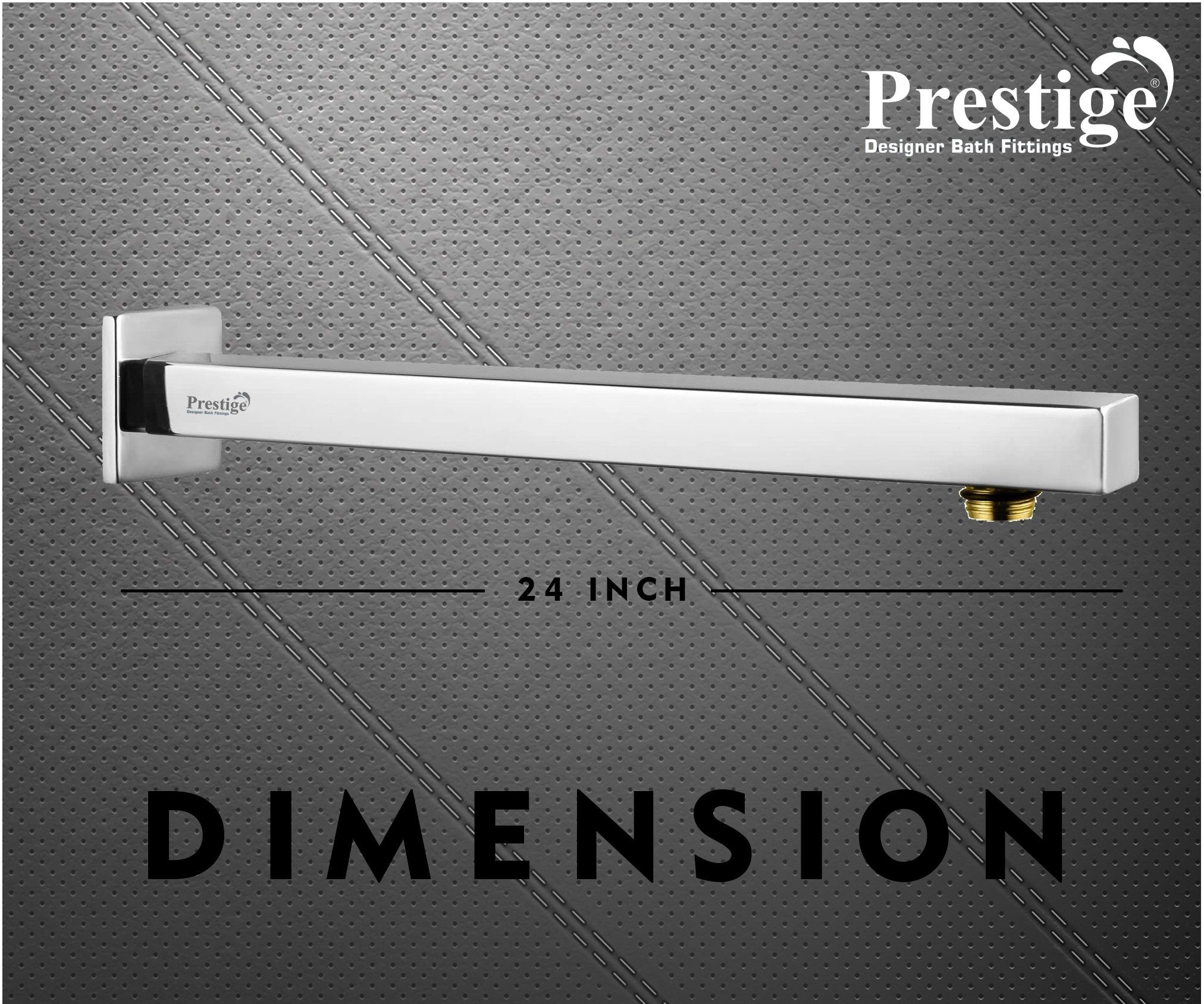 EXTRA HEAVY ( PREMIUM ) 24inch Arm Rod With Brass Thread Fixed Mount