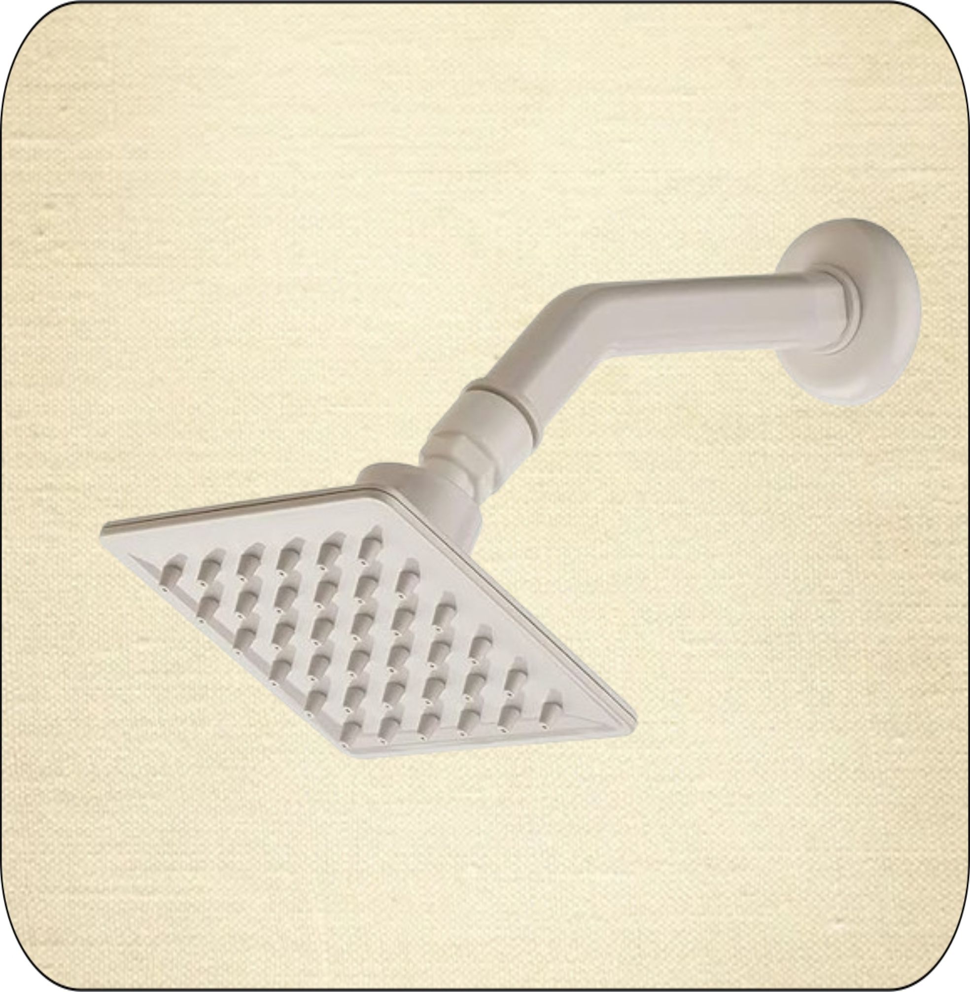 White Over Head Slim Shower , Abs Shower Size (4 into 4 inch) Fixed Mount-image-29